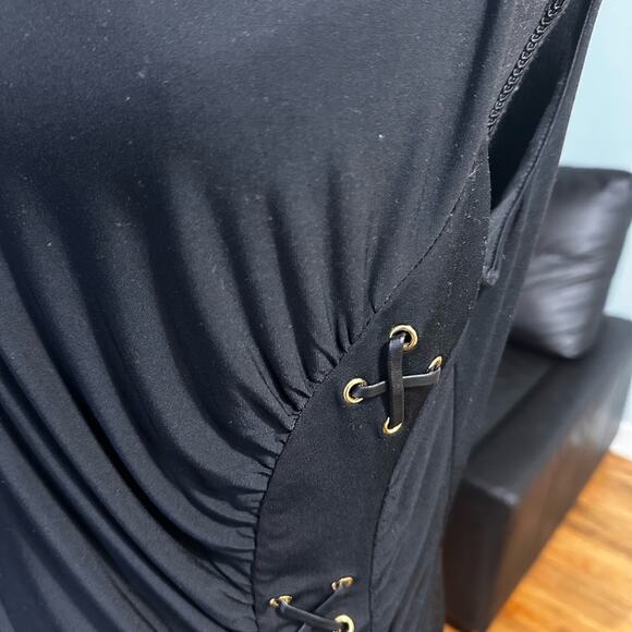 Thalia Sodi Solid Black Sheath Dress – Women’s Medium - Picture 2 of 9